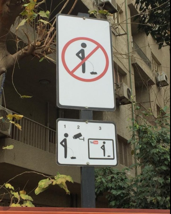 لافتات في شوارع مصر