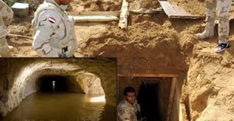 «مفاجأة كبرى» تحت الأرض يكتشفها الجيش المصري خلال عمليات تطهير سيناء من الارهاب