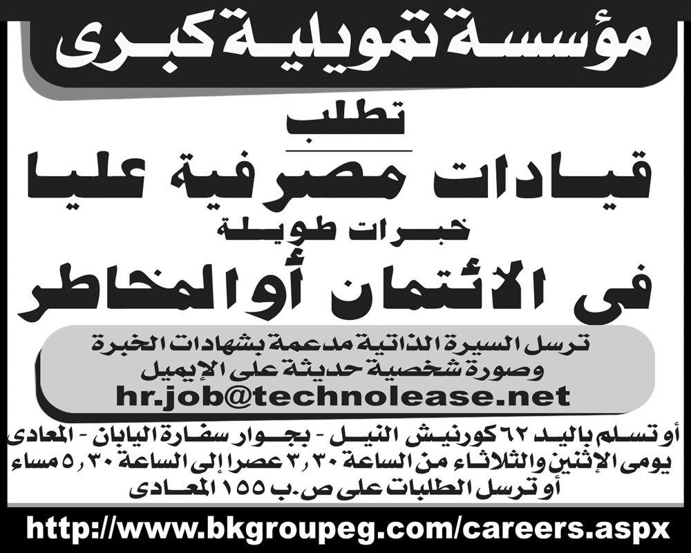 إعلانات وظائف جريدة الأهرام الأسبوعي لمختلف المؤهلات 3