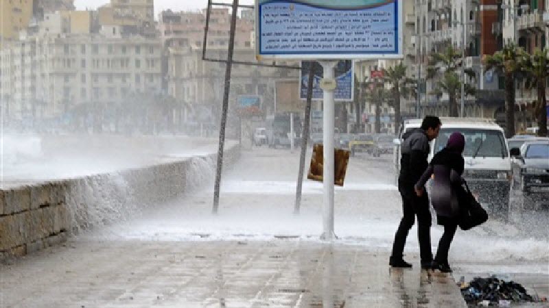 الارصاد: إمتداد حالة عدم الاستقرار وسقوط الامطار على  القاهرة والوجه البحري بداية من الغد