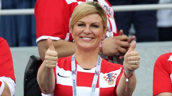 شاهد.. أول رد فعل لـ«رئيسة كرواتيا» بعد هزيمة المنتخب أمام فرنسا