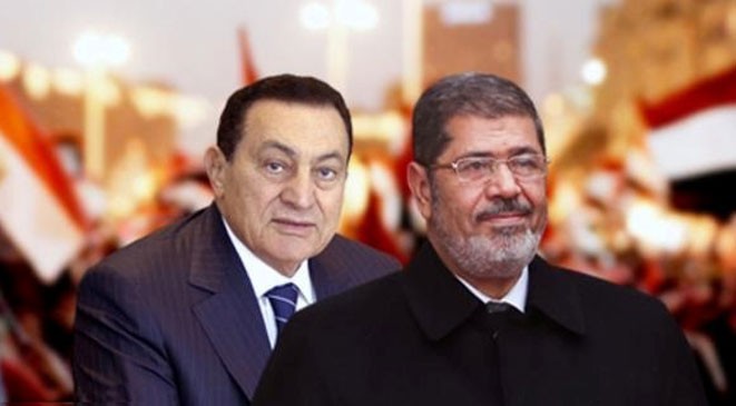 شاهد| لحظة وصول «مبارك» إلى المحكمة والمواجهة التاريخية مع «محمد مرسي»