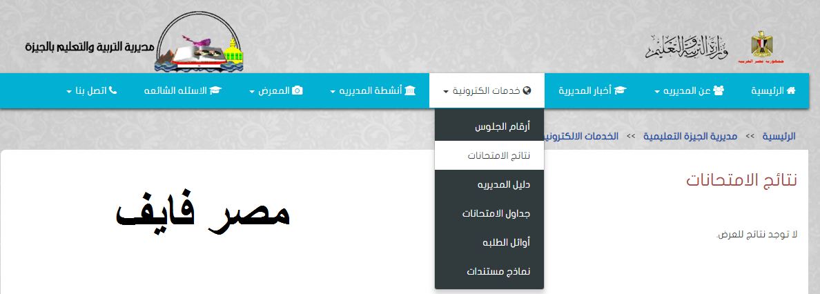 البوابة الإلكترونية ظهرت | نتيجة الشهادة الاعدادية محافظة الجيزة 2022 الترم الأول | فيتو