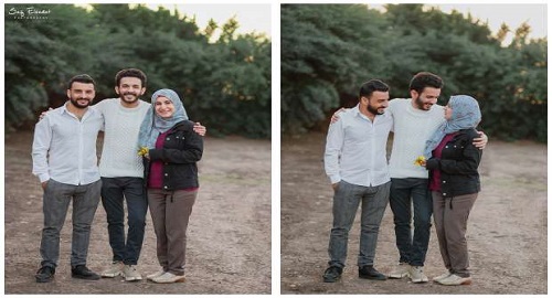 بالصور| فوتوسيشن لشاب مع والديه يجتاح السوشيال ميديا.. الابن يبدو بنفس عمر الأب والأم
