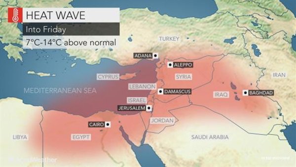 لاتغادرو المنازل.. موقع عالمي يُحذر المواطنين من موجة حارة تضرب مصر خلال الساعات القادمة «صور» 7
