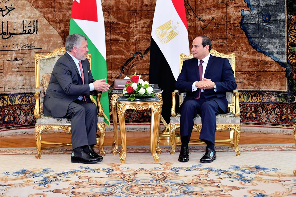 بالصور| تعرف على تفاصيل لقاء الرئيس السيسي مع الملك عبد الله الثاني