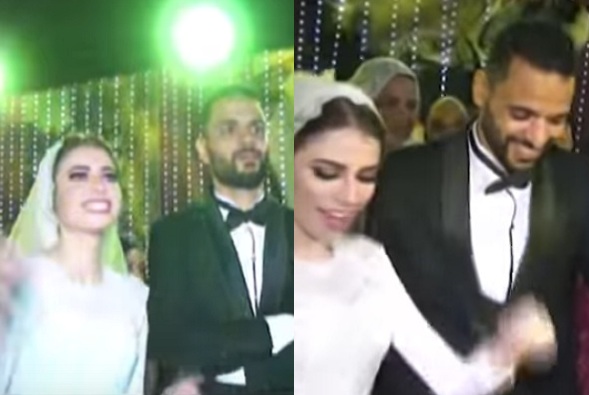 بالفيديو والصور العروسة البلطجية عروسة مفترية تضرب عريسها علقة موت ليلة الدخلة وهي بملابس الزفاف وتحول غرفة النوم لحلبة مصارعة