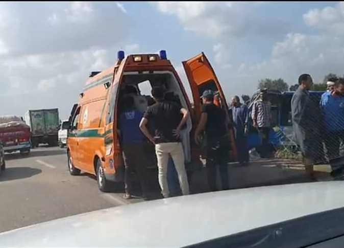 إصابة ١٩ شخصًا في حادث انقلاب أتوبيس بطريق «طنطا- المحلة» 7