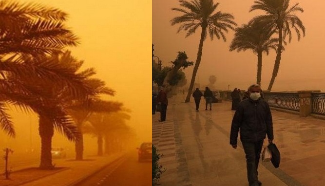 "والأرصاد تحذر من الـ48 ساعة القادمة" عاصفة رميلة قوية تضرب إحدى المحافظات المصرية منذ قليل ورفع حالة الاستعداد للحالة القصوى وطوارئ بالمستشفيات والإسعاف 2