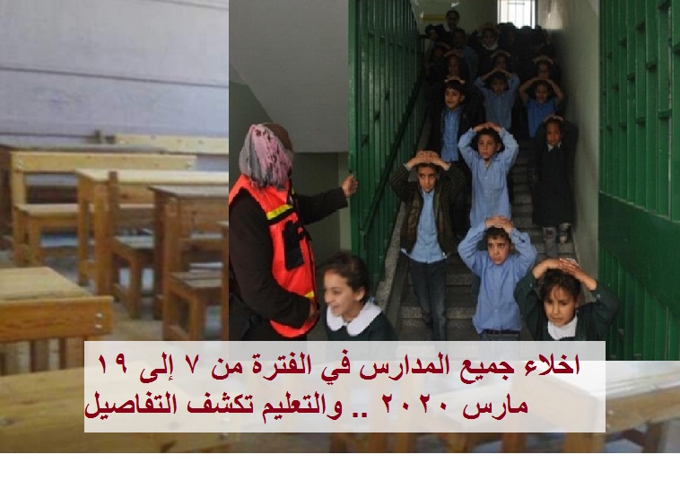 التعليم تكشف خطة إخلاء المدارس في جميع محافظات مصر في الفترة من 7 إلى 19 مارس.. ولا علاقة له بكورونا