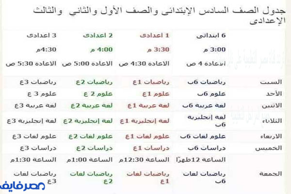 تردد قناة مصر التعليمية على نايل سات ورابط اليوتيوب وجداول مواعيد برامج الصف السادس الابتدائي وحتى الثالث الثانوي 6
