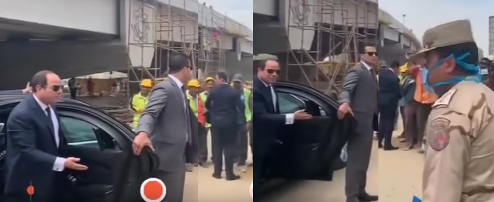 فيديو | لحظة غضب الرئيس السيسي بسبب عدم ارتداء عمال أحد المشروعات الكمامات