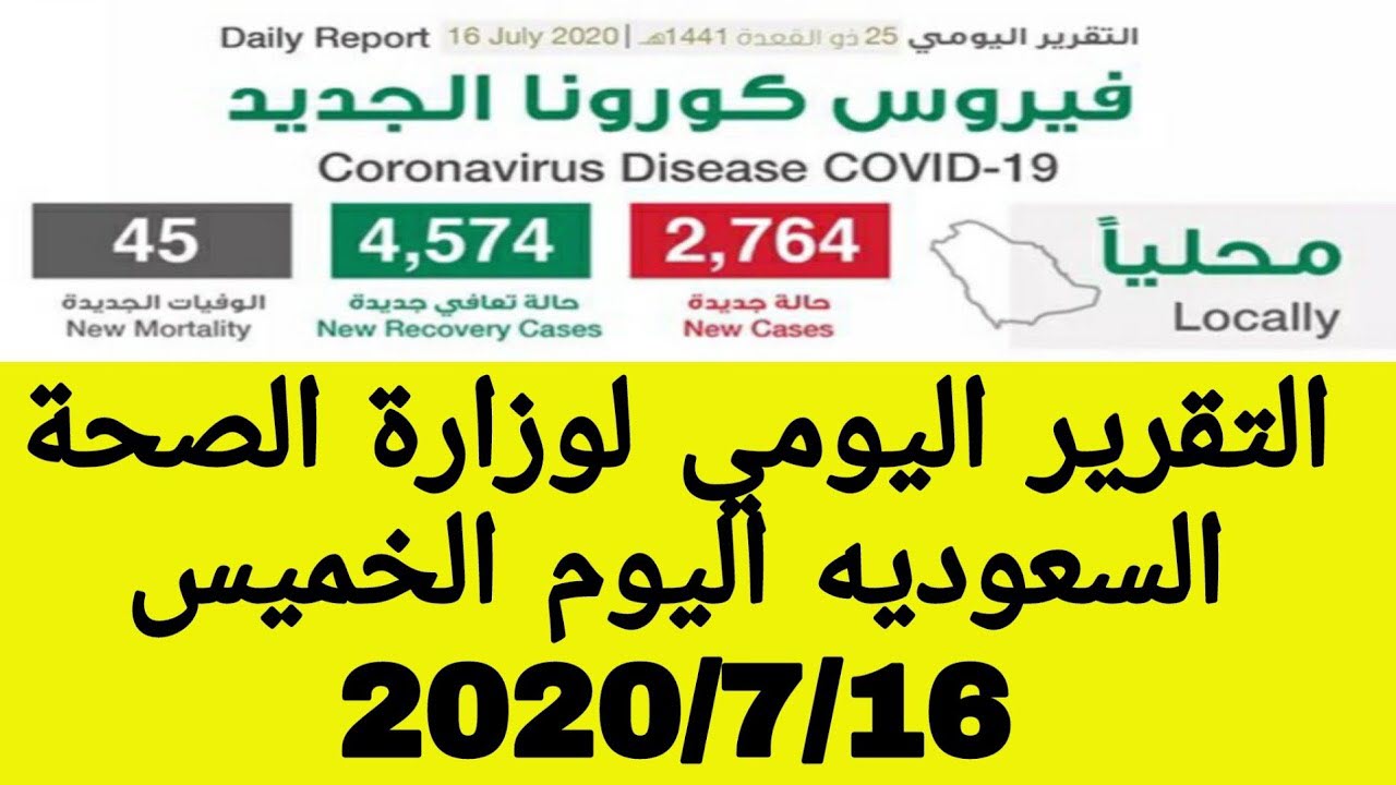 مستجدات كورونا في السعودية اليوم الخميس 16 يوليو .. تجاوز نسبة التعافي لـ77%
