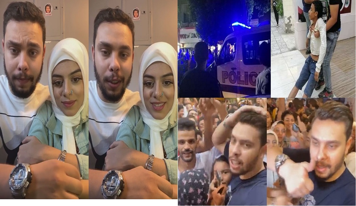 “فيديو وصور” أحمد حسن وزينب يفتتحان مطعم جديد بالمعادي وزحام شديد وإغماءات والشرطة تتدخل