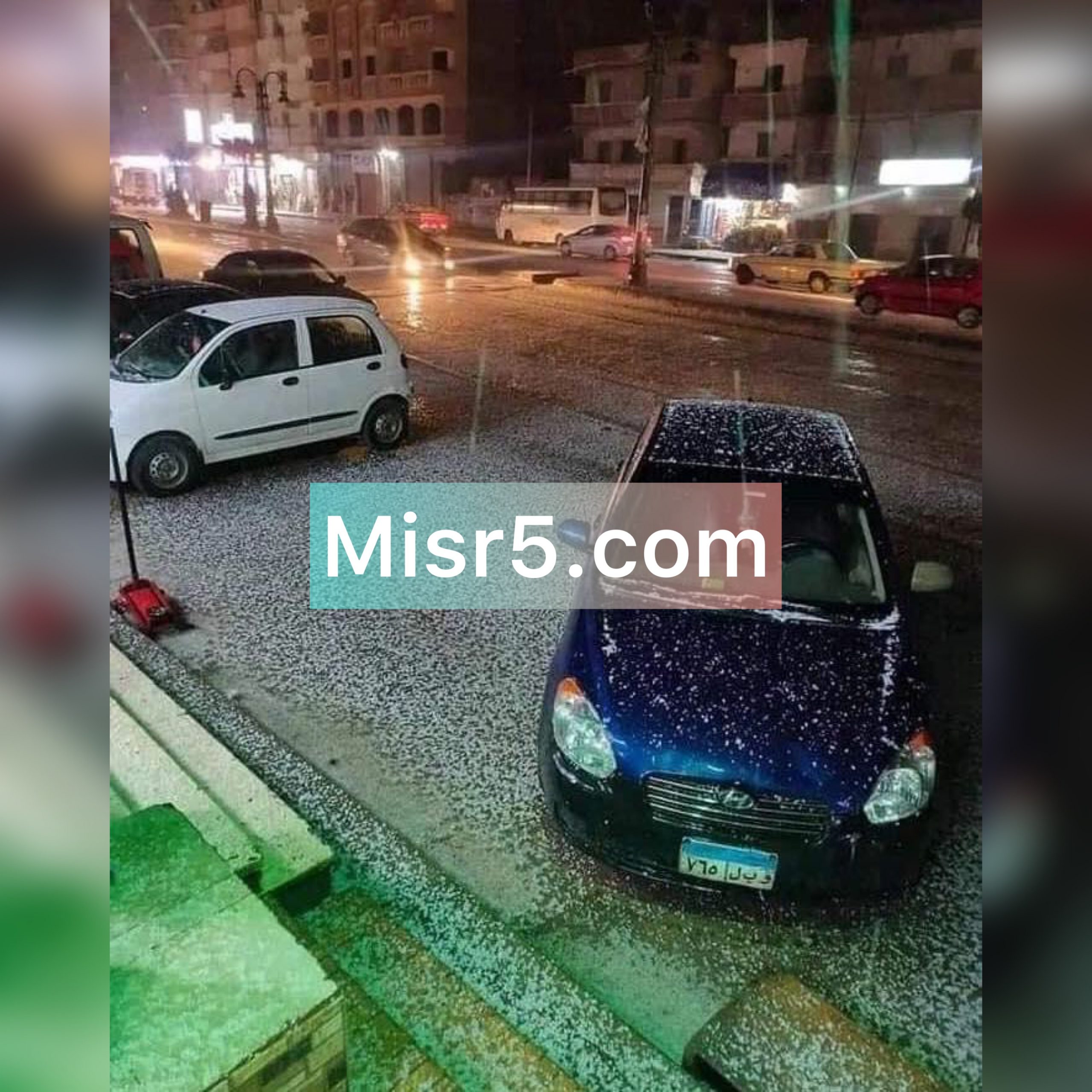 بالصور| اليوم الأول لحالة عدم استقرار الطقس في الإسكندرية تتزين بتساقط الثلوج