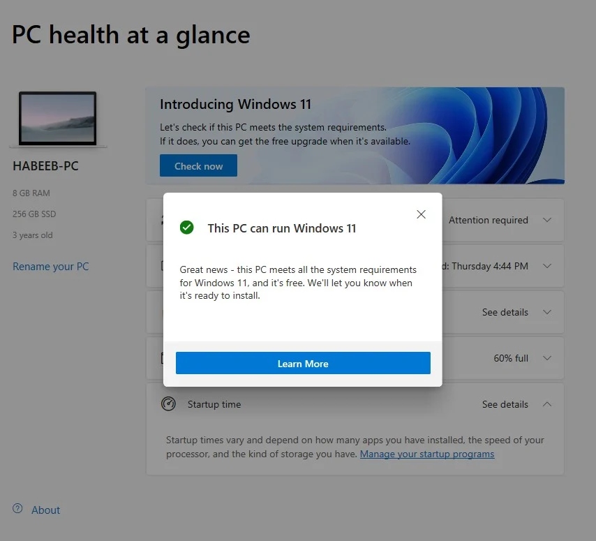 إصدار Windows 11 الجديد هل يدعم كمبيوترك .. تعرف الطريقة