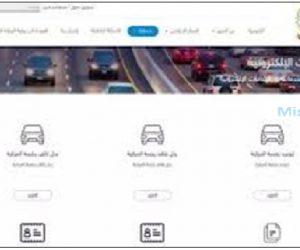 خدمات الموقع الرسمي للمرور المصرية