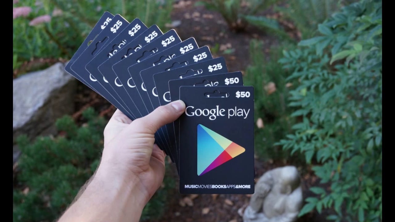 بطاقات جوجل بلاي مجانا 2022