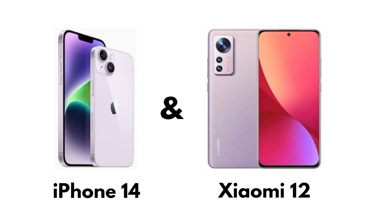 مقارنة مواصفات Xiaomi 12 & iPhone 14 والأسعار