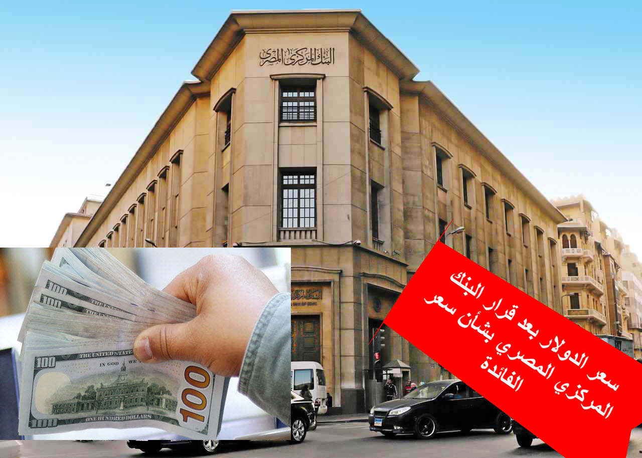 سعر الدولار  بعد قرار البنك المركزي المصري الجديد بشأن أسعار الفائدة