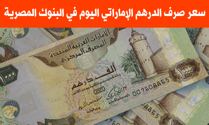 سعر الدرهم الإماراتي مقابل الجنيه المصري اليوم السبت 1 أكتوبر 2022