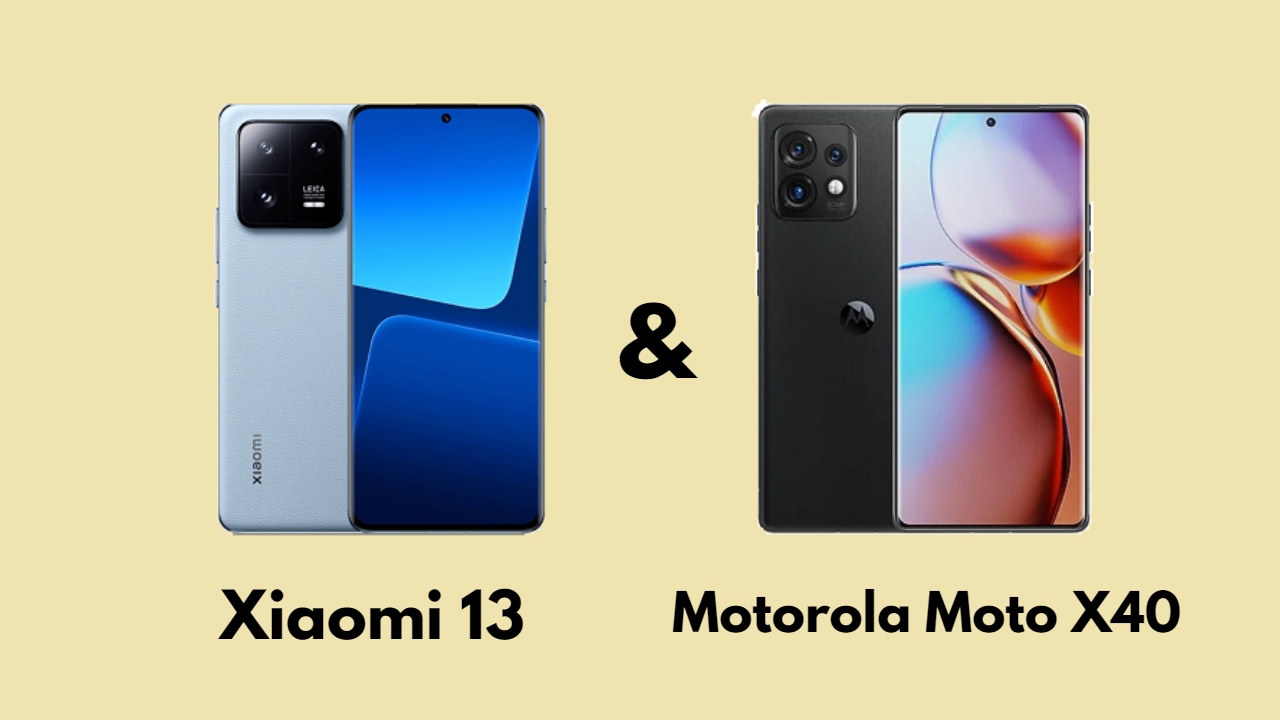 مقارنة مواصفات الرائدين Xiaomi 13 & Motorola Moto X40 والأسعار