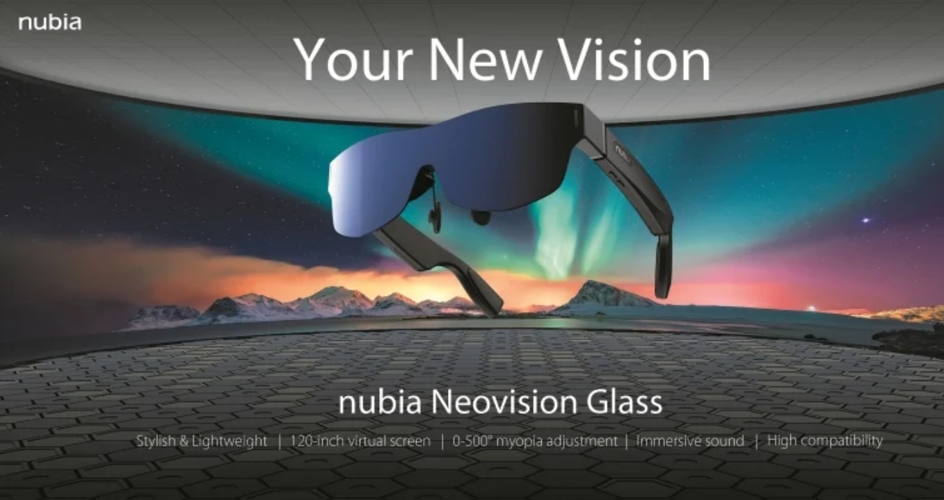 شركة نوبيا تطلق النظارت الذكية nubia Neovision Glass بتقنية AR Neovision وبسعر 432 دولارًا أمريكيًا