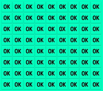 لغز ممتع لأصحاب النظر الثاقب.. هل يمكنك اكتشاف كلمة “OK” المكتوبة بطريقة خاطئة خلال 7 ثوان فقط