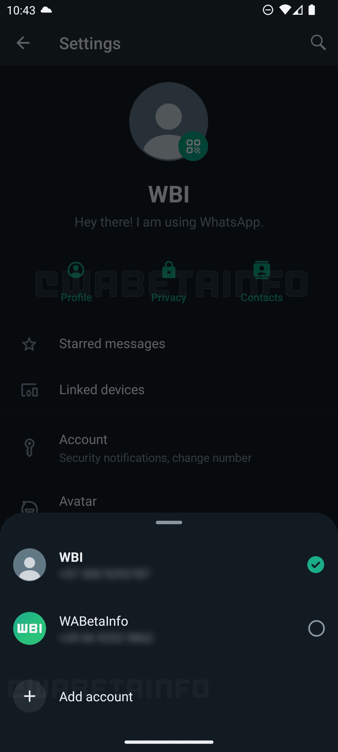 ميزة جديدة في WhatsApp : حسابات متعددة على نفس الهاتف الذكي قريبًا 7