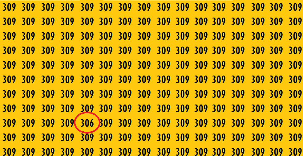 إذا كنت تمتلك عيون النسر أوجد الرقم المختلف في الصورة خلال 15 ثانية فقط