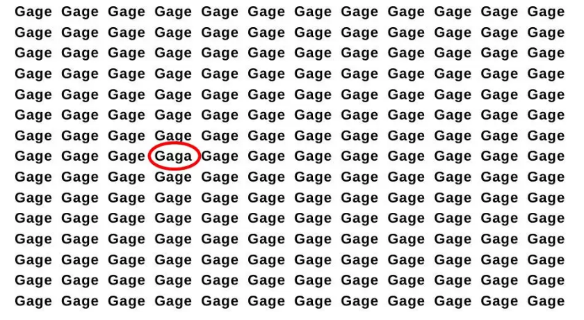 اختبار قوة الملاحظة... ابحث عن كلمة Gaga في 15 ثانية 8
