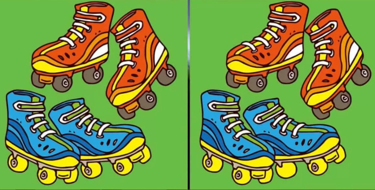 لغز اختبار الرؤية.. لديك نظر حاد إذا تمكنت من اكتشاف 3 اختلافات بين صور حذاء التزلج في 7 ثواني