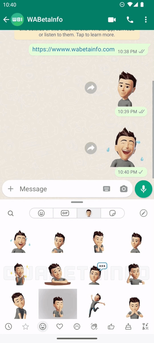 أحدث إصدار تجريبي WhatsApp يضيف ميزة الصور الرمزية المتحركة للتطبيق