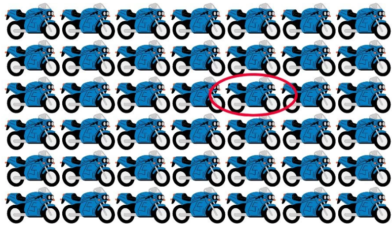 لغز للأذكياء| اعثر على الدراجة المختلفة في الصورة خلال 15 ثانية 8