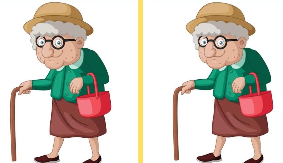 لغز اكتشف الاختلافات.. اكتشف 3 اختلافات بين صور السيدة العجوز في 15 ثانية  