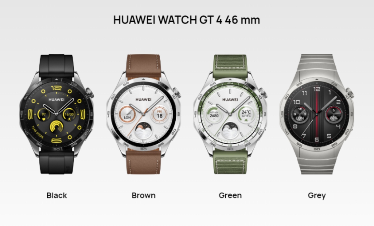 إطلاق ساعة Huawei Watch GT 4 الذكية بميزات صحية جديدة بأحجام 41 ملم و46 ملم