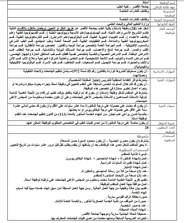 وظائف الحكومة المصرية لشهر فبراير 2024 وظائف بوابة الحكومة المصرية 4