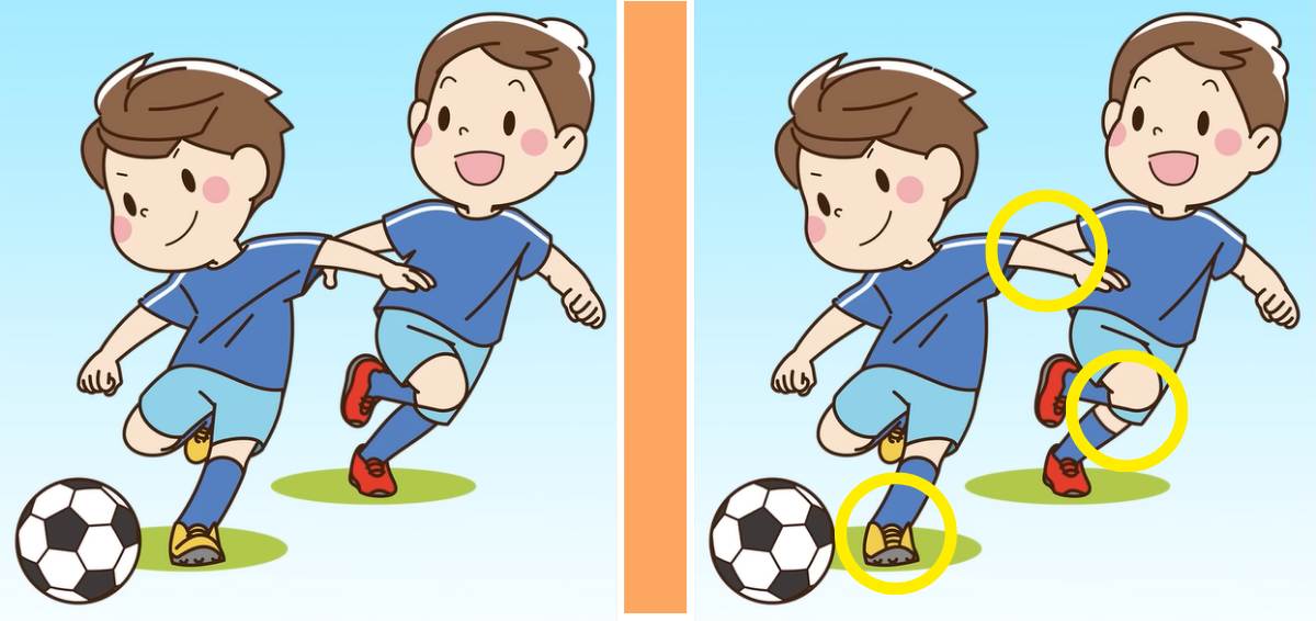 الأشخاص الأكثر انتباهًا فقط من يمكنهم اكتشاف الاختلافات 3 بين صورتي كرة القدم خلال 6 ثواني 2