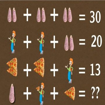 لعشاق التحدي.. أمامك 20 ثانية فقط لحل معادلة الولد والبيتزا