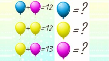لغز اختبار الذكاء: هل يمكنك إيجاد قيمة البالونات الصفراء والزرقاء والبنفسجية في 15 ثانية؟
