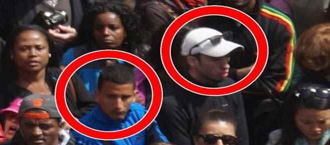 صورة لرجلين مشتبه بهم في تفجيرات بوسطن